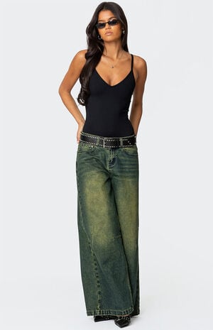 Teaghan Triangle Fitted Bodysuit image number 2