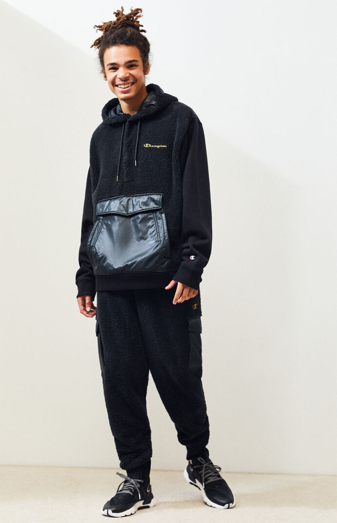Sherpa Panel Hoodie
