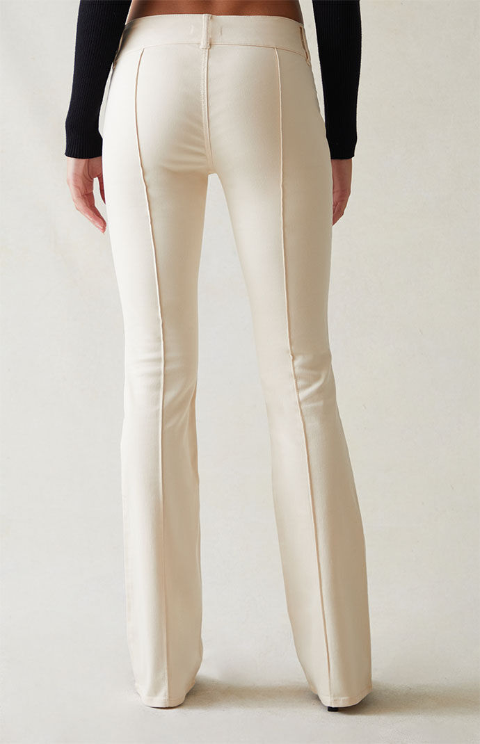 Reebok women's stretch cotton flare pants new arrivals