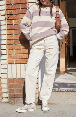 Off White Low Rise Utility Pants image number 2