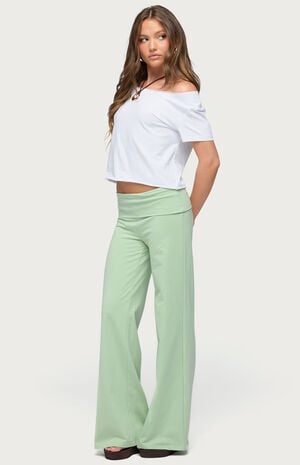 Cammy Wide Leg Foldover Pants image number 4
