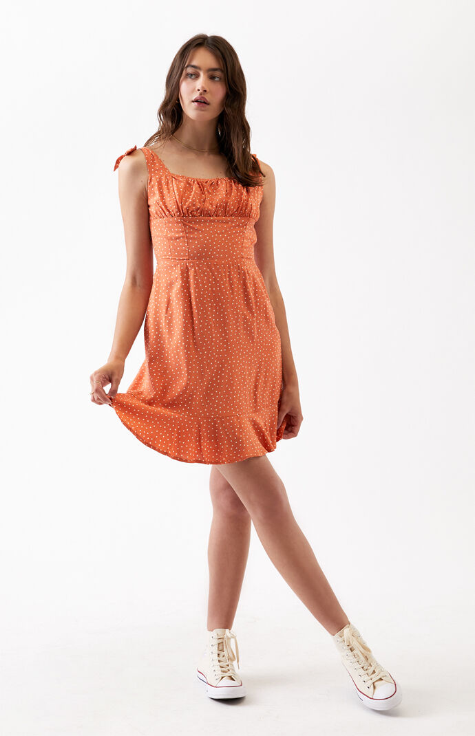 Tie Shoulder Mini Dress