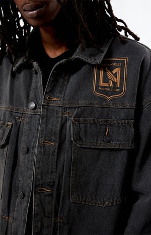 LA Football Club Washed Black Denim Jacket image number 2