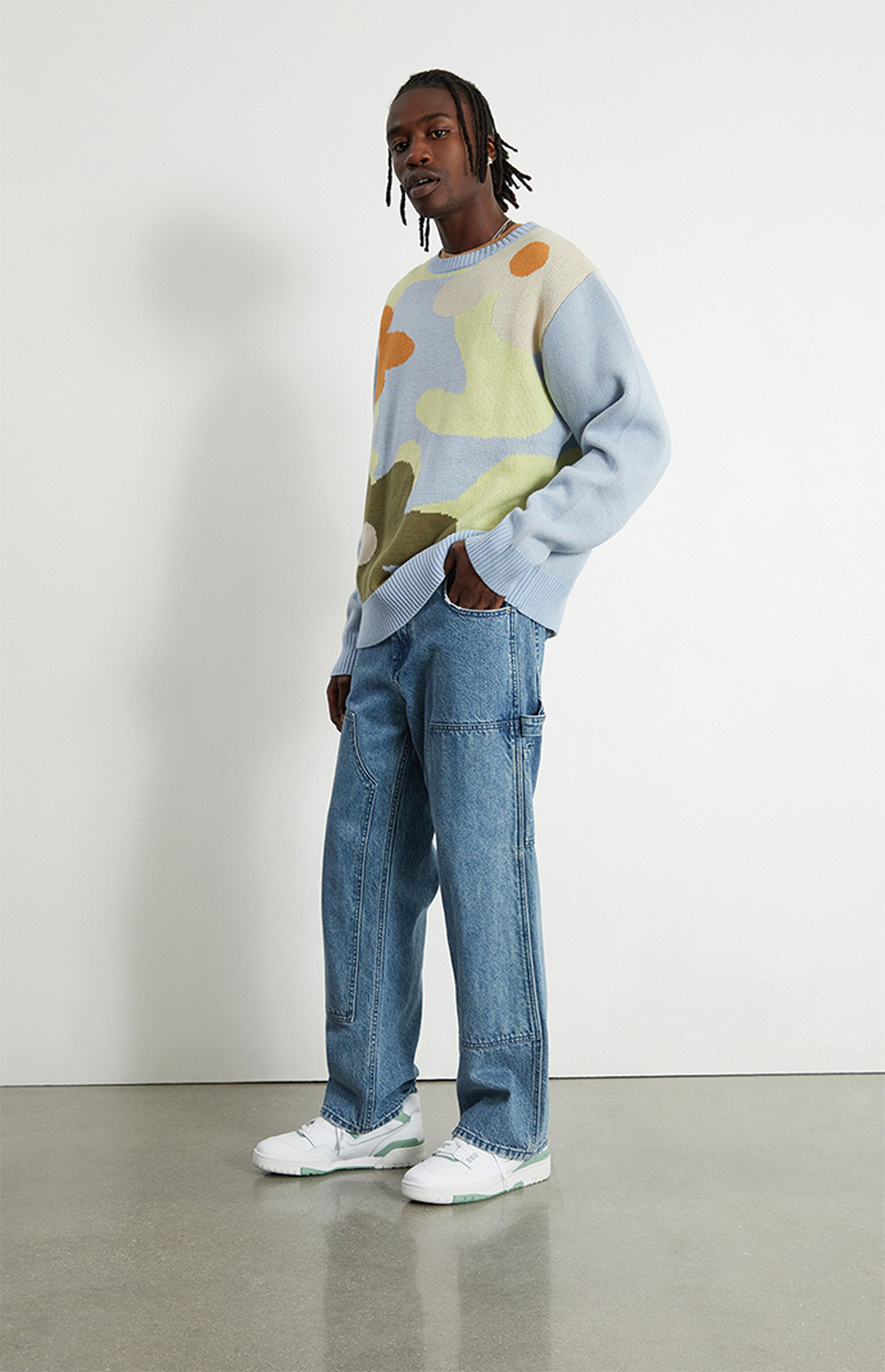 PacSun Medium Wash Baggy Jeans PacSun