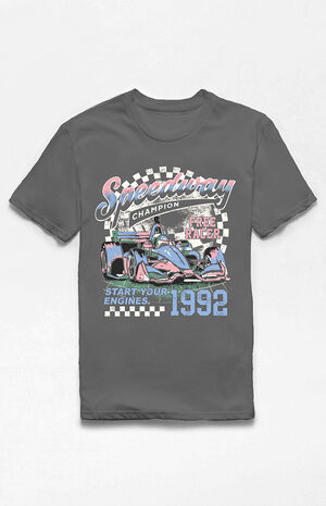 Charcoal 1992 Free Racer T-Shirt image number 1