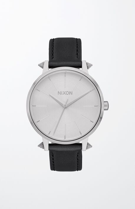 Silver Kensington Leather Watch