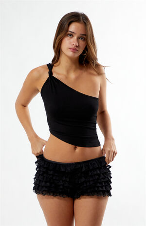 Ruffled Micro Shorts image number 2