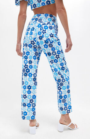 Eco Floral Cropped Jeans image number 3