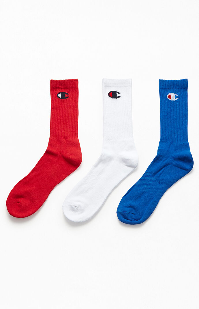 Three Pack Classic Logo Crew Socks