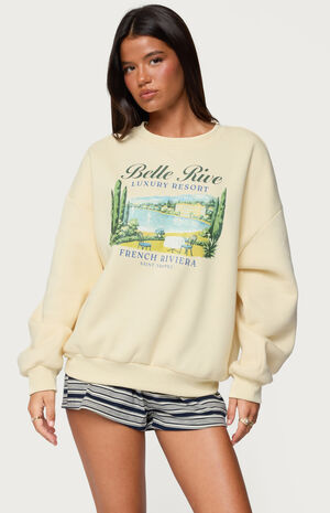 French Riviera Oversized Sweatshirt image number 1