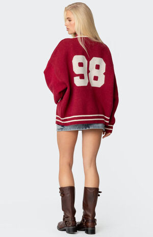 98 Varsity Zip Up Sweater image number 5