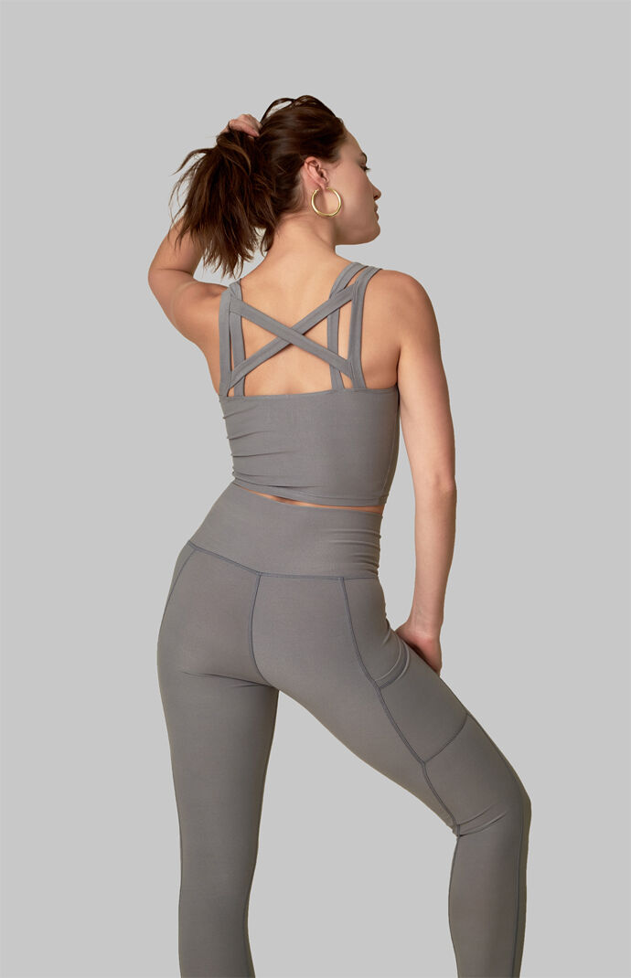 Wolf Grey Double Cross Top