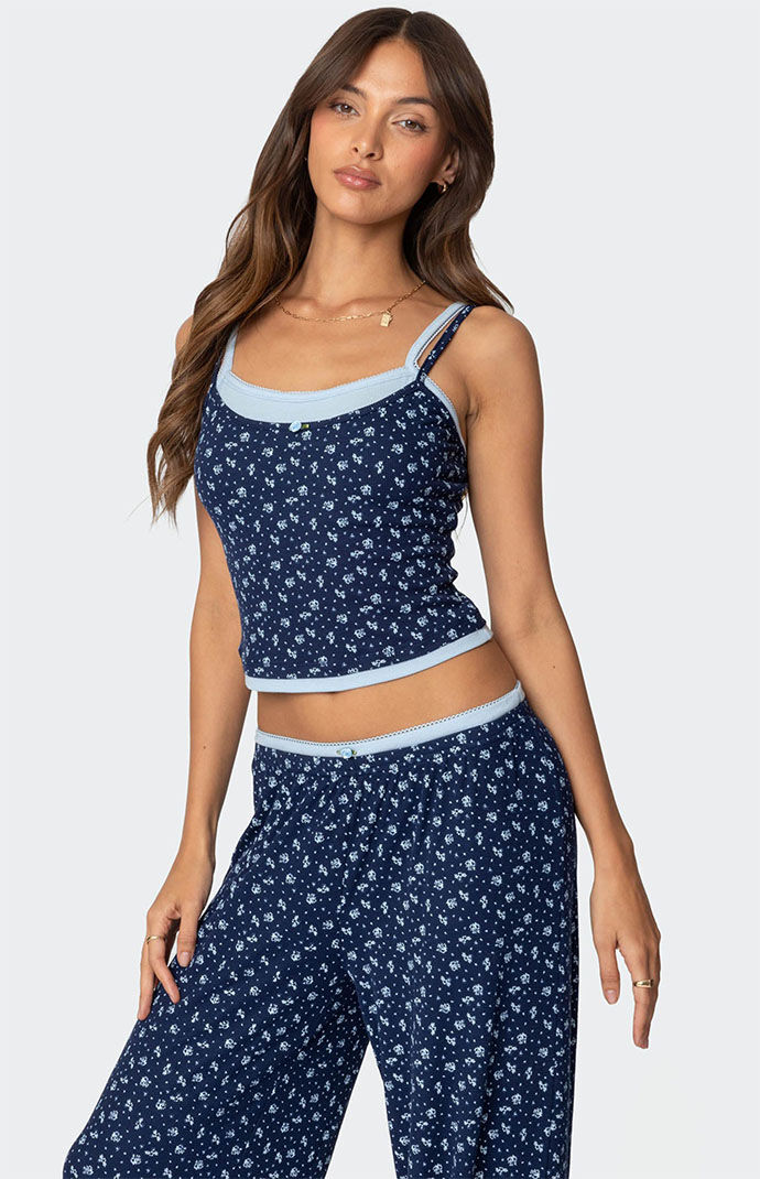 Edikted Flowerbed Layered Tank Top