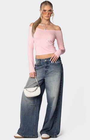 Tahlia V Neck Off Shoulder Top image number 2