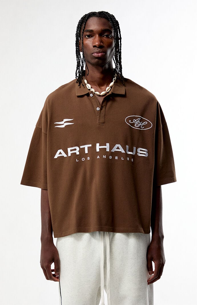 Pacsun Art Haus Boxy Polo Shirt