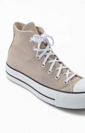Gray Chuck Taylor All Star Lift High Top Sneakers Gray Chuck Taylor All Star Lift High Top Sneakers image number 6