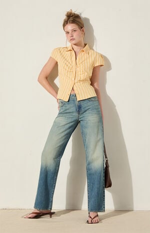 Audrey Button Up Collar Top image number 1