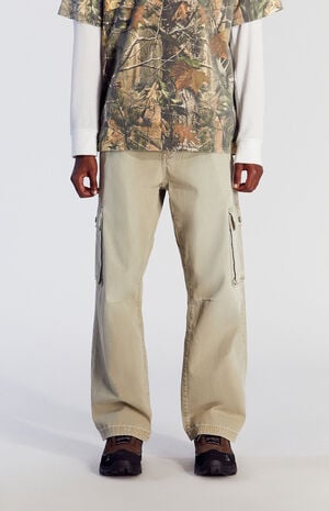 Olive Cargo Baggy Pants