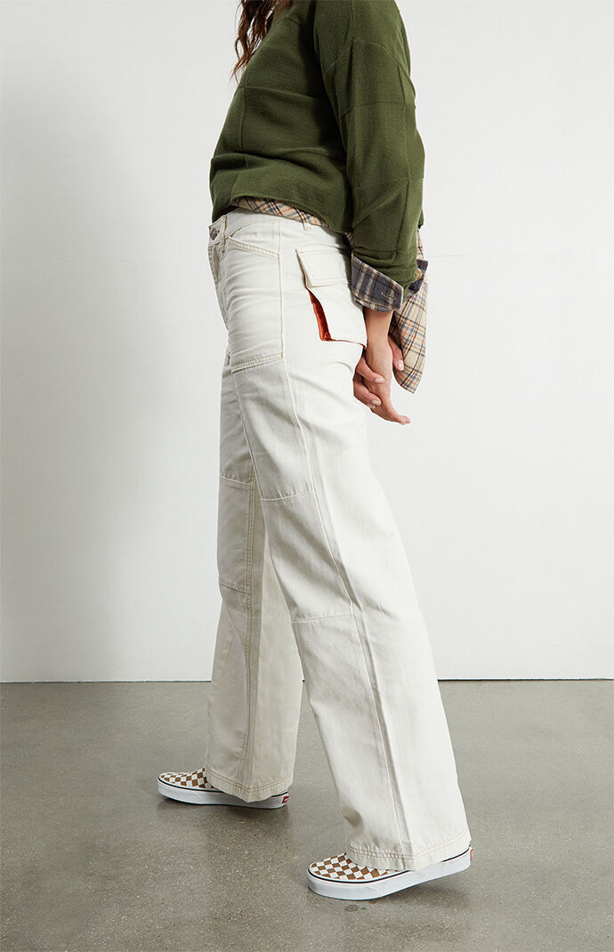 Pacsun white cargo pants top