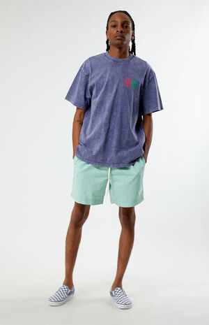 Mint Nylon Collegiate 6.5" Swim Trunks image number 2