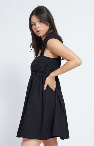 Cap Sleeve Smocked Mini Dress image number 3