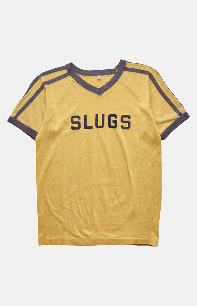 PS VINTAGE 80s Slugs V-neck Graphic T-Shirt