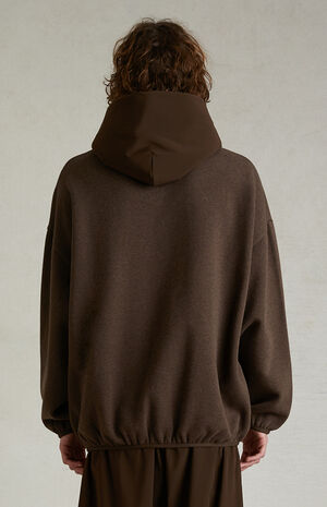 Heather Wood Nylon Fleece Hoodie image number 4