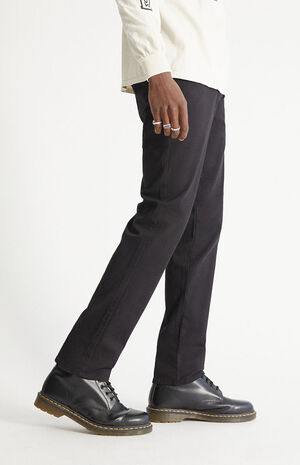 Black Slim Chino Comfort Stretch Pants image number 3