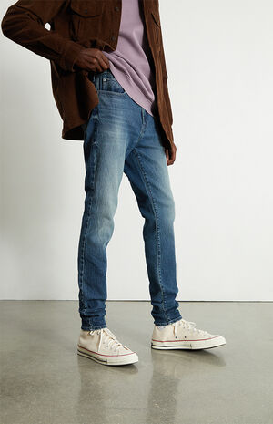 Dark Indigo Stacked Skinny Jeans image number 4