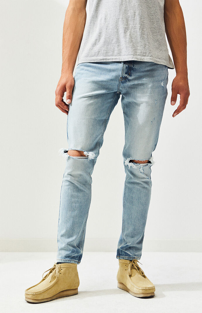 Pacsun Light Destroy Skinny Jeans Pacsun Should men wear skinny jeans? pacsun