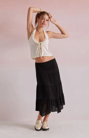 Hailey Trim Halter Tank Top image number 5