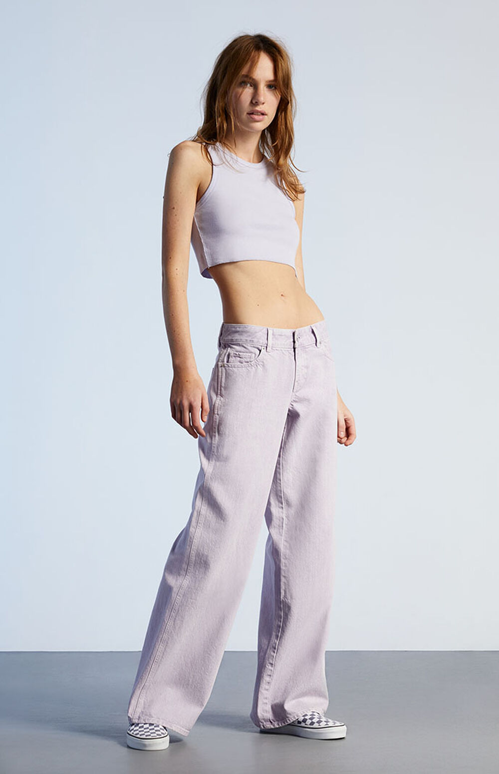 Pacsun Eco Lavender Low Rise Baggy Jeans PacSun