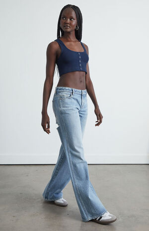 Snap Front Seamless Tank Top image number 4