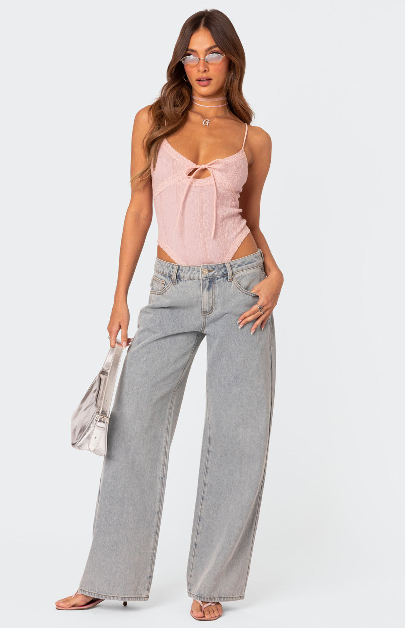 2024公式店舗 Knit Lacey Edikted Cut PacSun | Bodysuit Out トップス