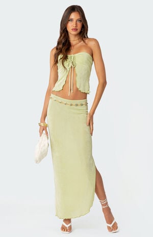 Milan Slitted Maxi Skirt image number 1