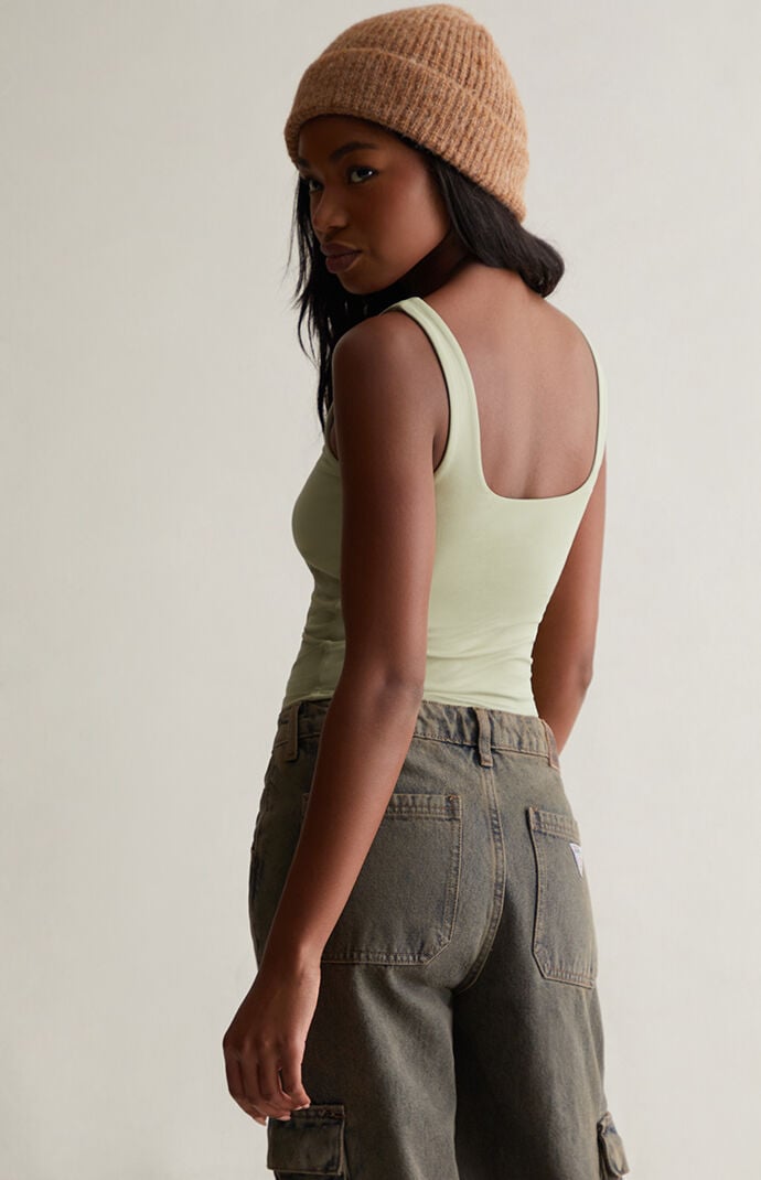 Contour Shape Me Square Neck Tank Top