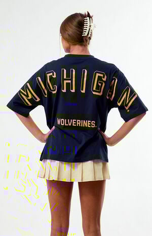 Michigan Wolverines Football Oversized T-Shirt image number 2