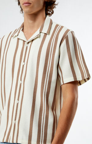 Textured Striped Camp Shirt image number 2