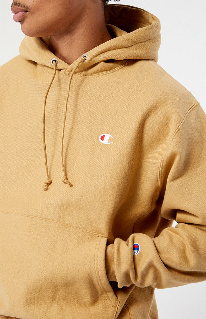 Yellow champion sales hoodie pacsun