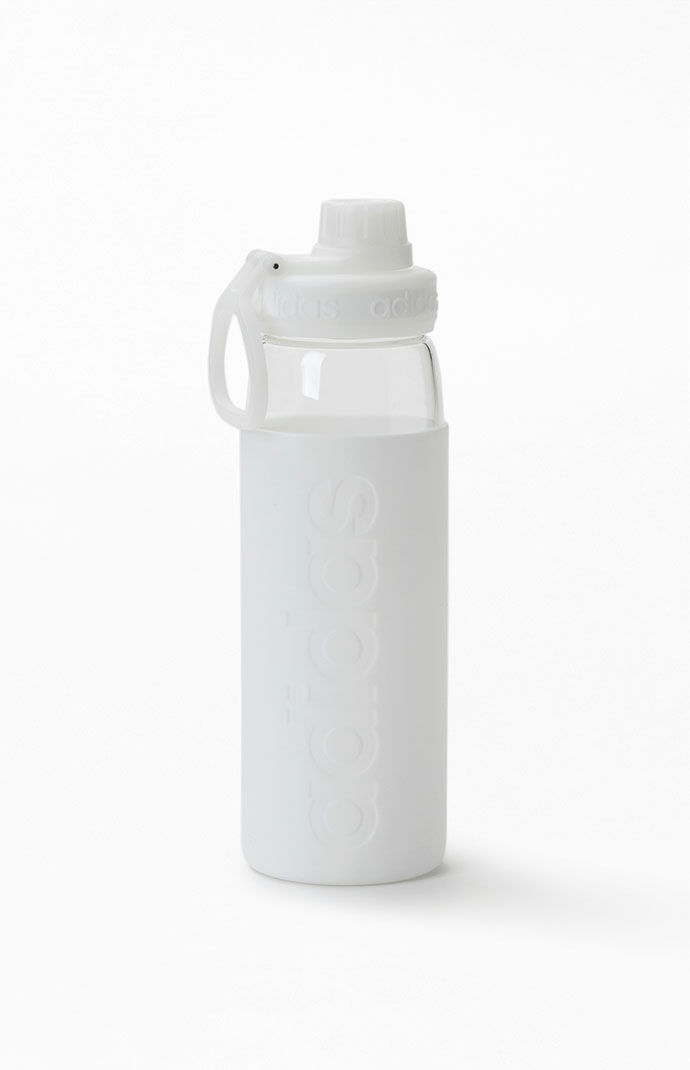 White Squad Glass Water Bottle