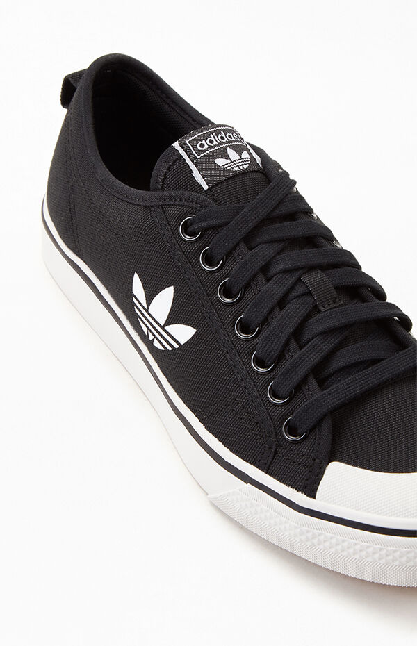 adidas gazelle silver green womens Adidas Nizza Trefoil Shoes Women's Shoes Black