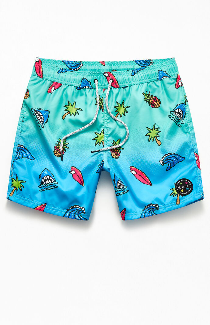 8 Bit 17" Swim Trunks
