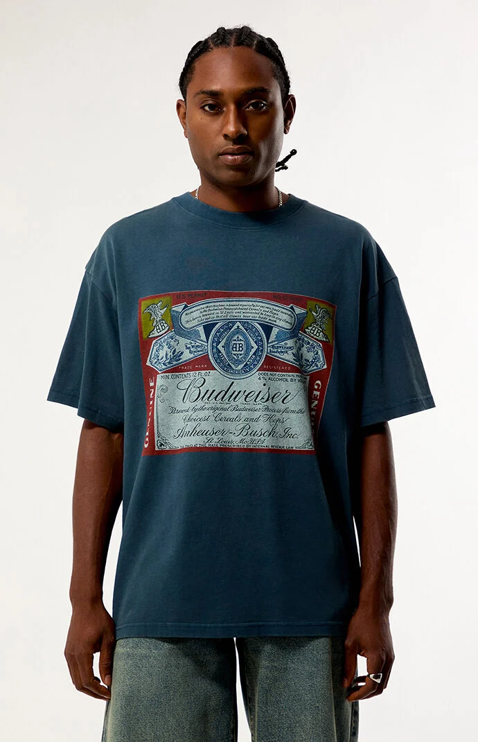 Budweiser by Pacsun Genuine Classic Label T-Shirt Budweiser by Pacsun Genuine Classic Label T-Shirt