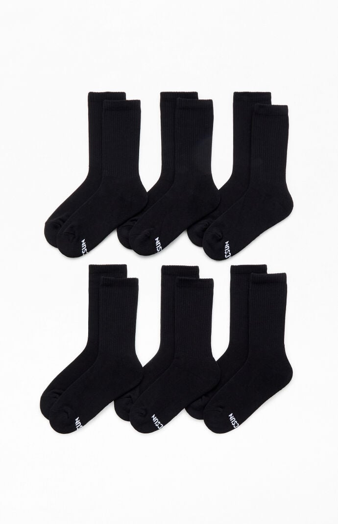 Pacsun 6 Pack Basic Crew Socks
