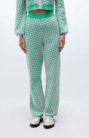 Organic Geo Knit Trousers image number 1