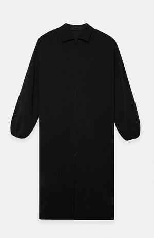 Black Nylon Trench Coat image number 1