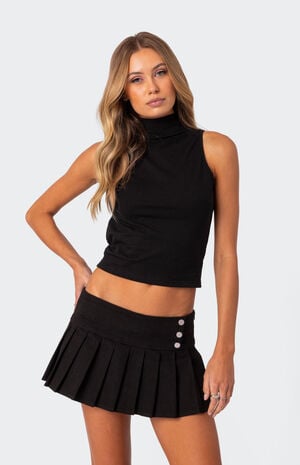 Mock Neck Open Back Top image number 1