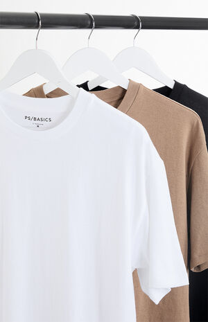 3 Pack Solid Color T-Shirts image number 2
