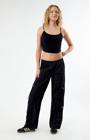 Ruched Low Rise Pull-On Pants image number 1