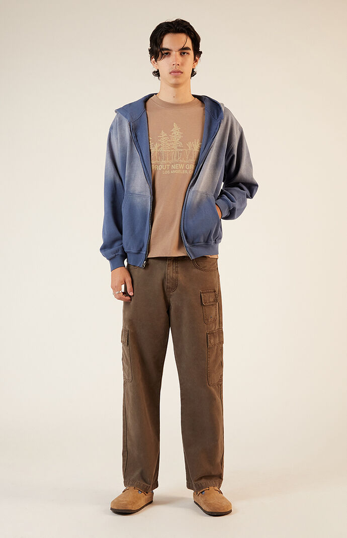 Pacsun Heavyweight Spray Full Zip Hoodie | PacSun